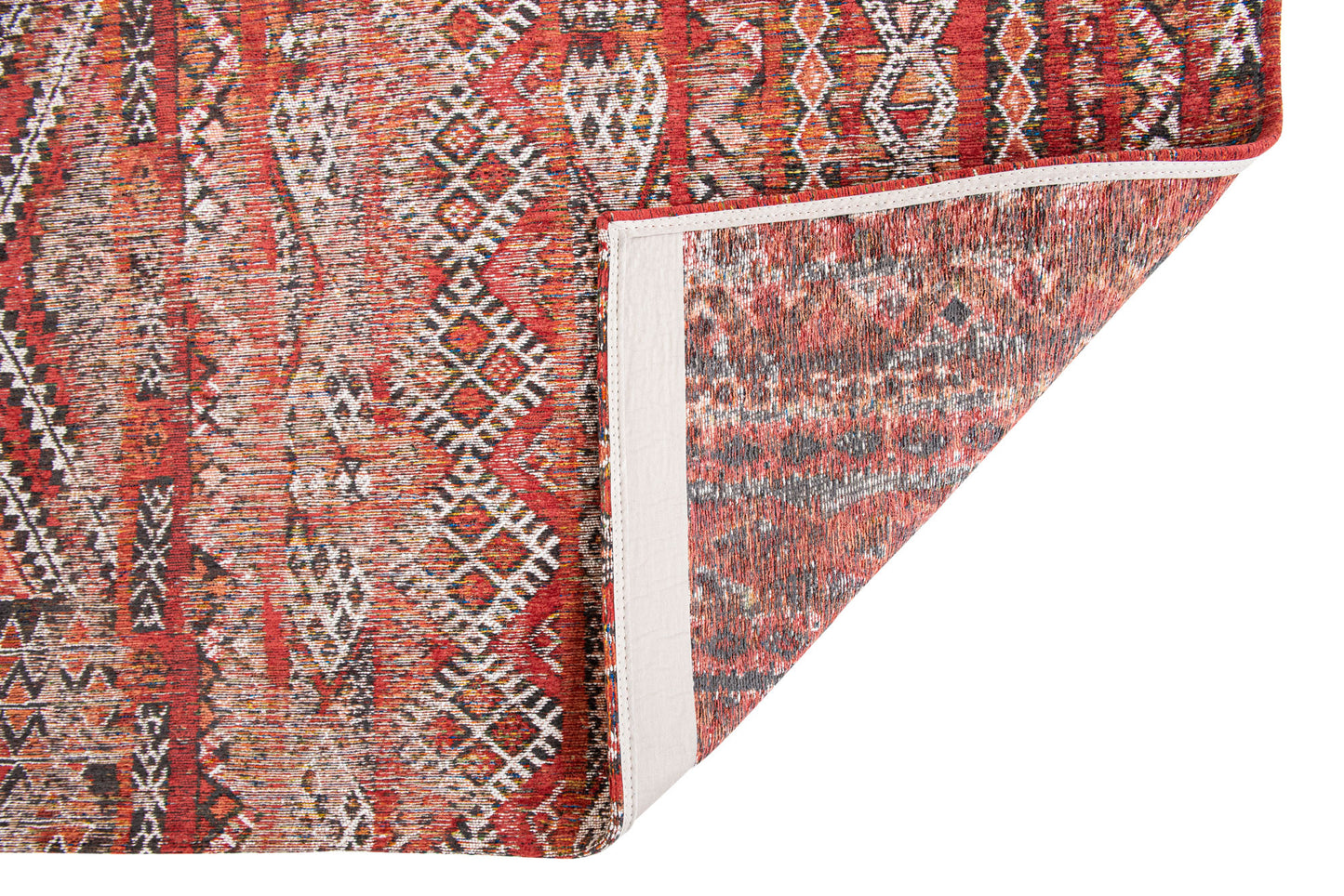 5 x 7 Red & Gray Oriental Non Skid Rug