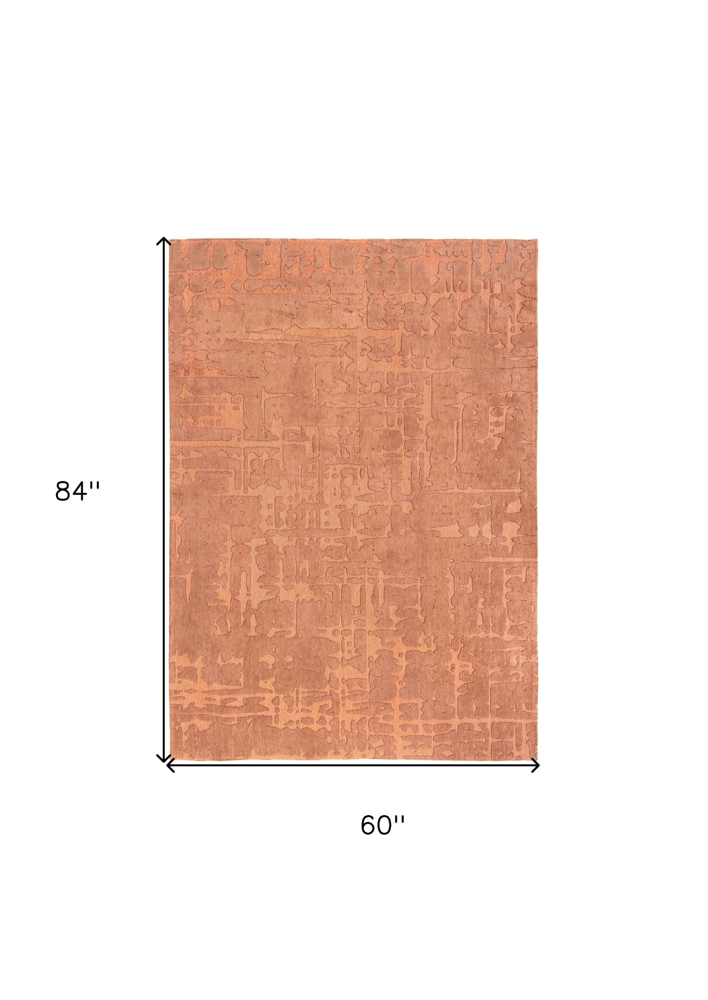 6 x 8 Orange Non Skid Rug
