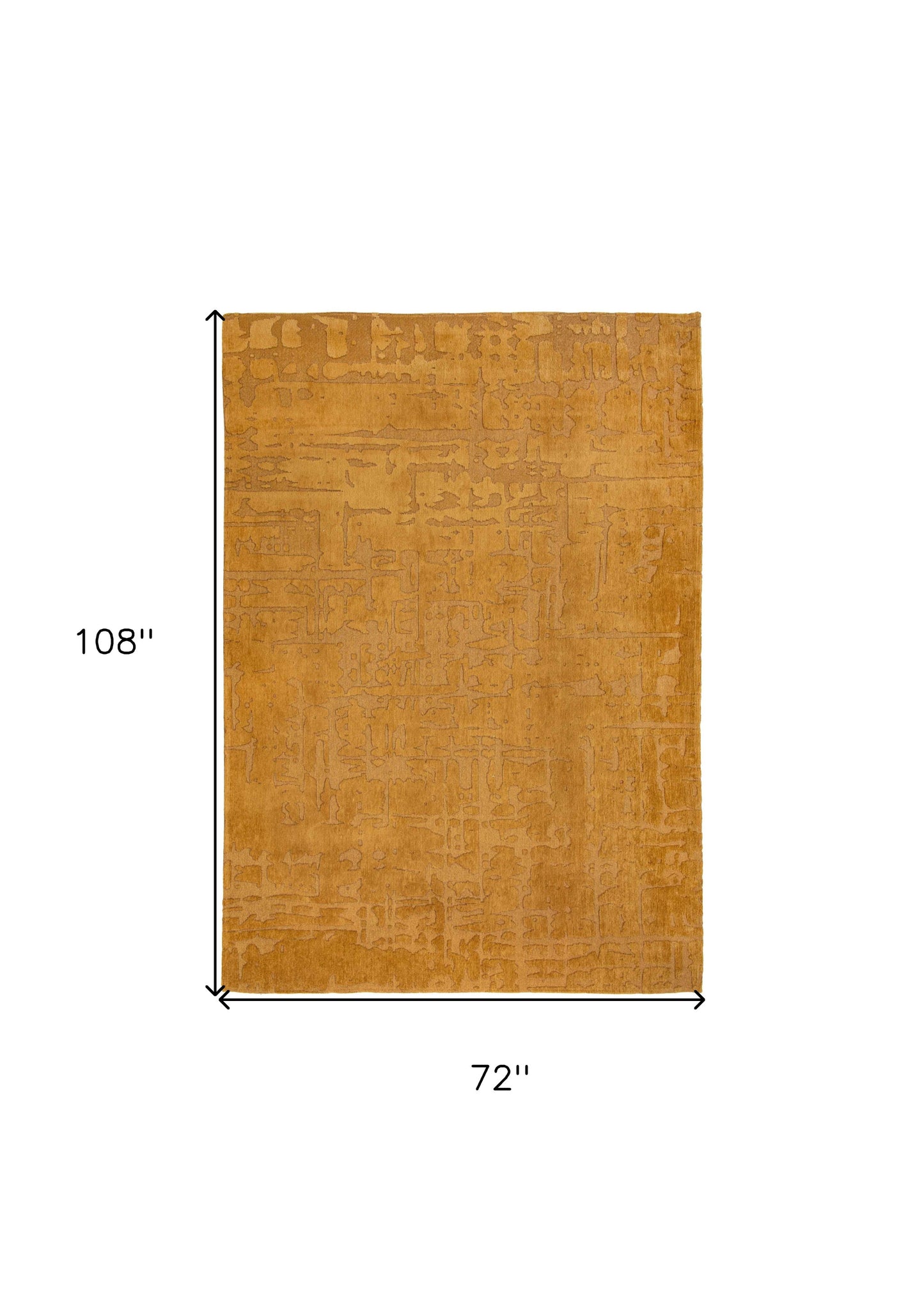 7 x 9 Yellow Non Skid Rug