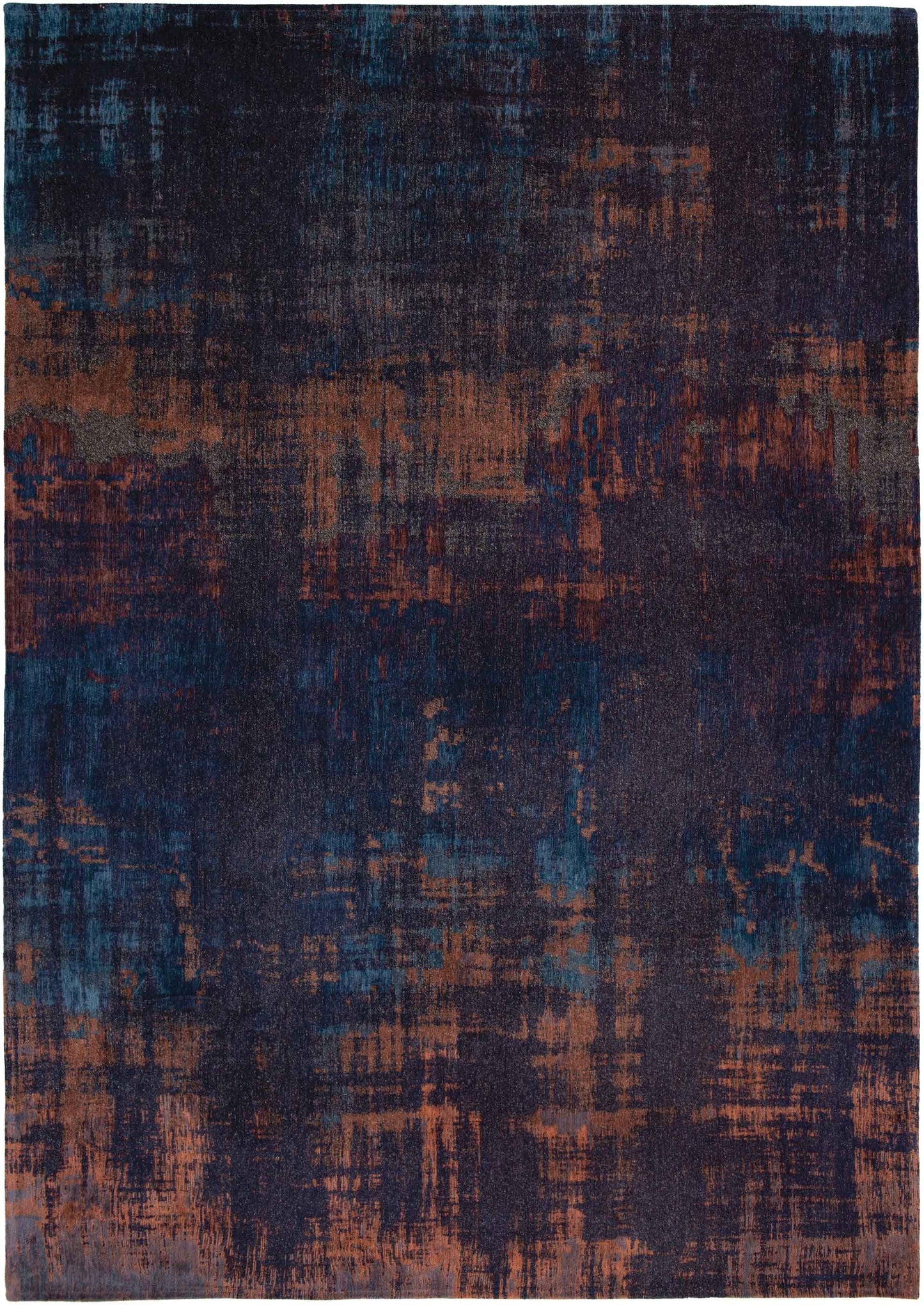 5 x 7 Blue & Brown Non Skid Rug