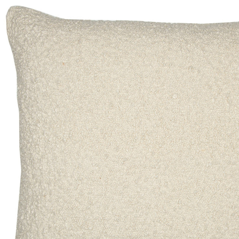 Ivory Pillow w/ Shag