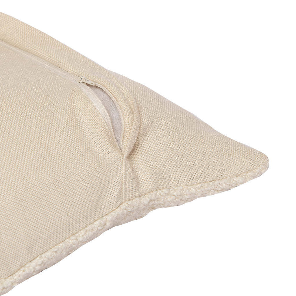 Ivory Pillow w/ Shag