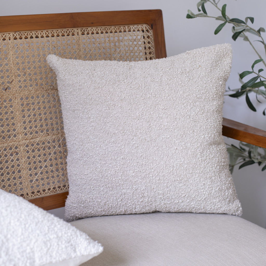 Beige Pillow w/ Shag