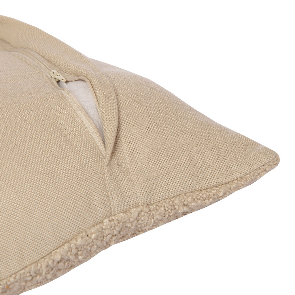 Beige Pillow w/ Shag