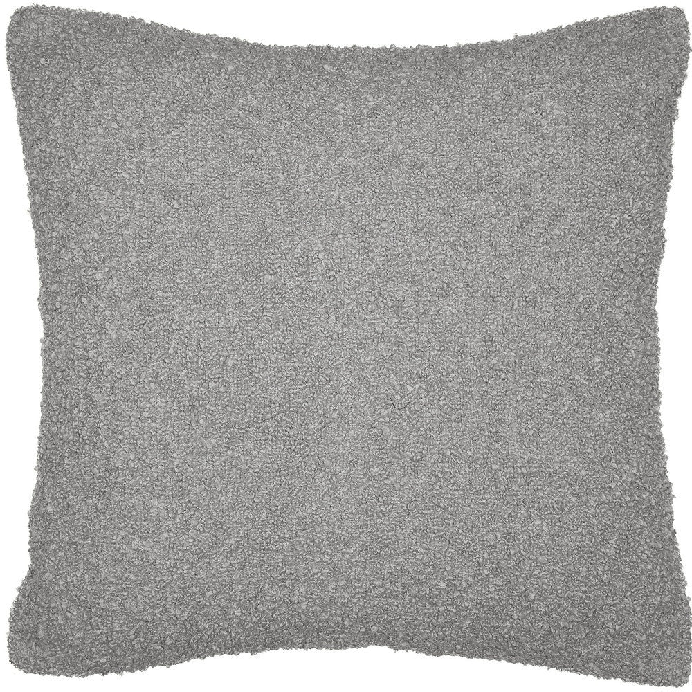 Gray Pillow w/ Shag