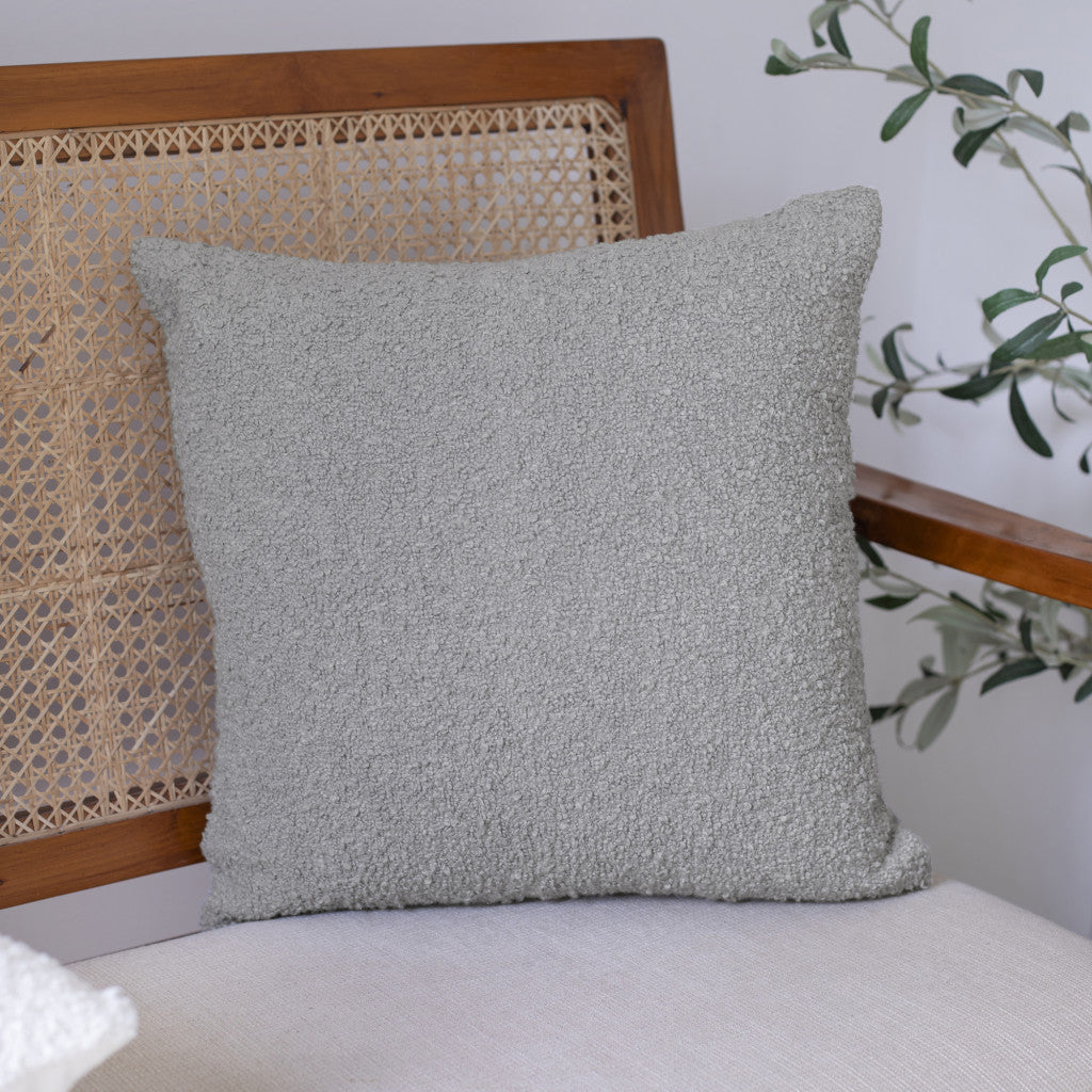 Gray Pillow w/ Shag