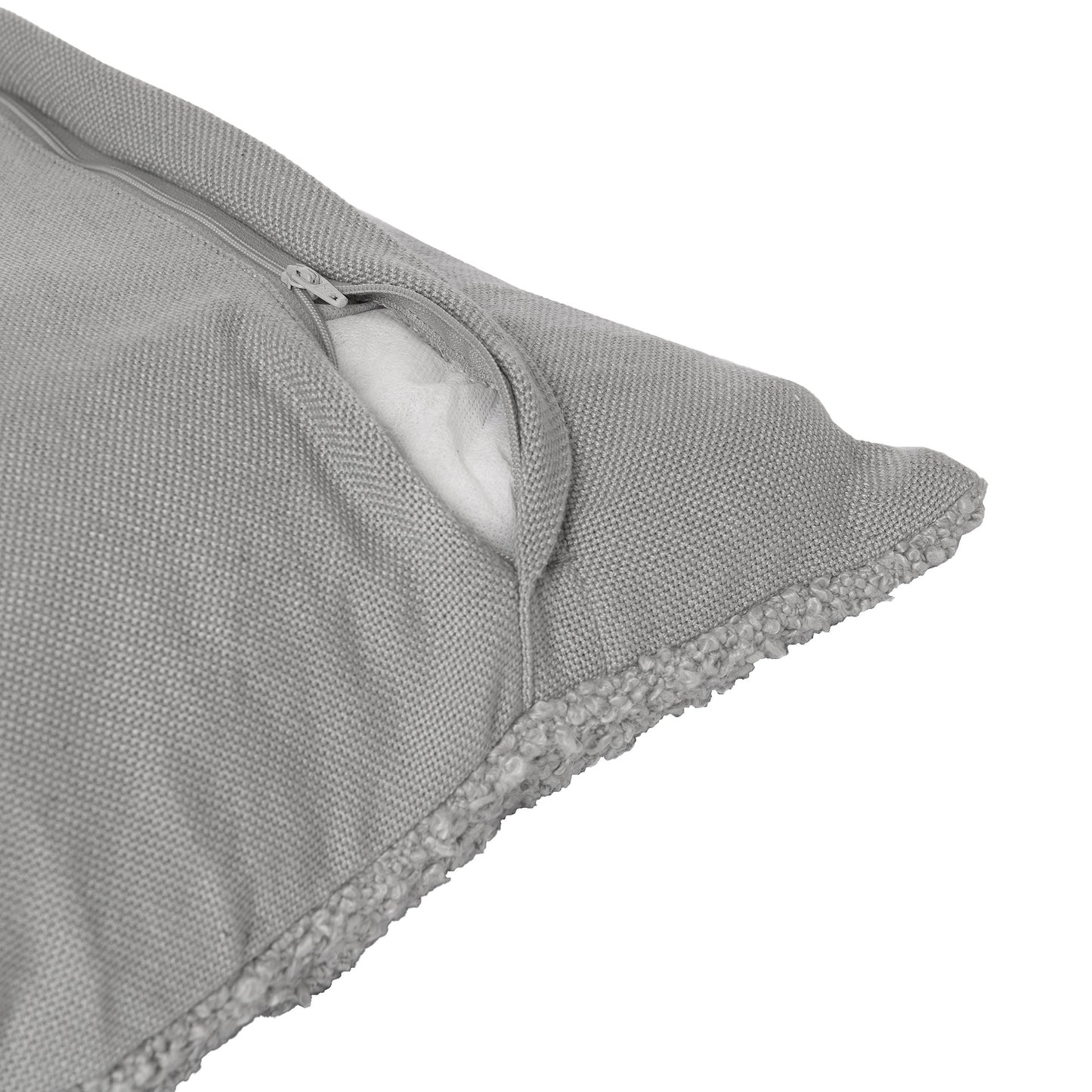 Gray Pillow w/ Shag