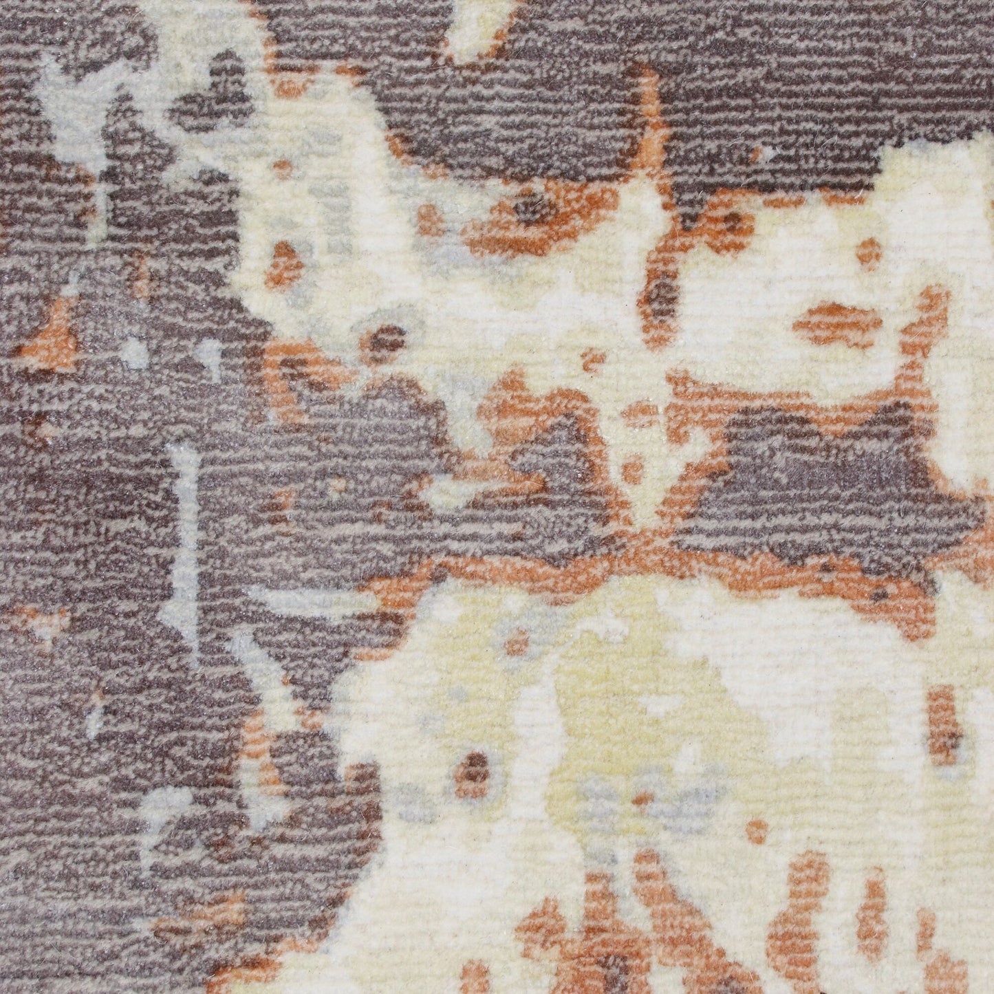 9 x 12 Brown & Tan Wool Blend Hand Loomed Rug