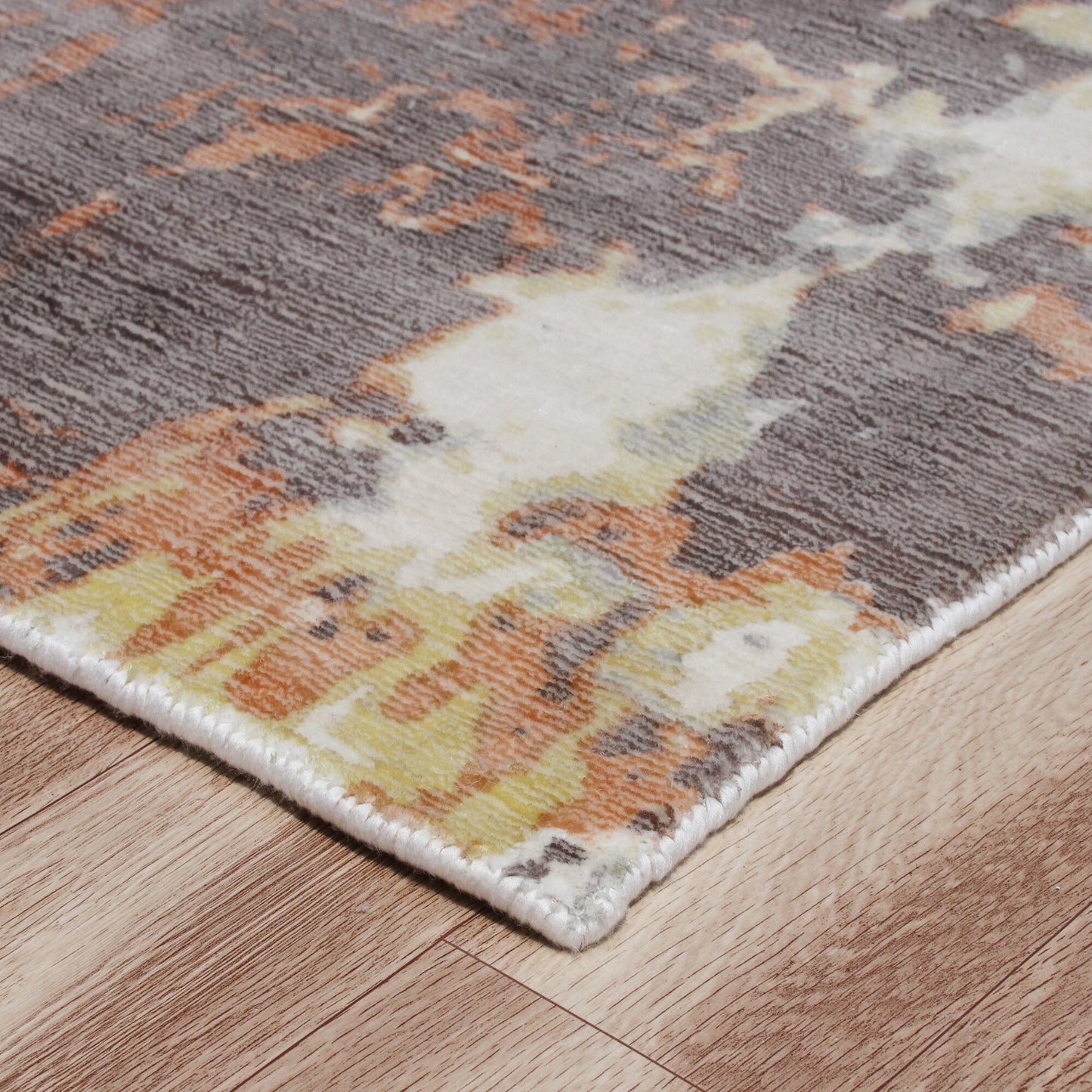 9 x 12 Brown & Tan Wool Blend Hand Loomed Rug