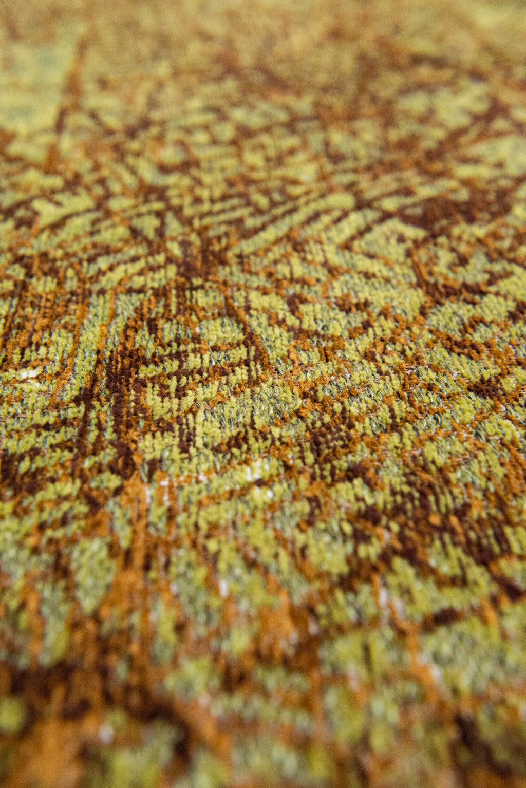 7 x 9 Green & Brown Non Skid Rug