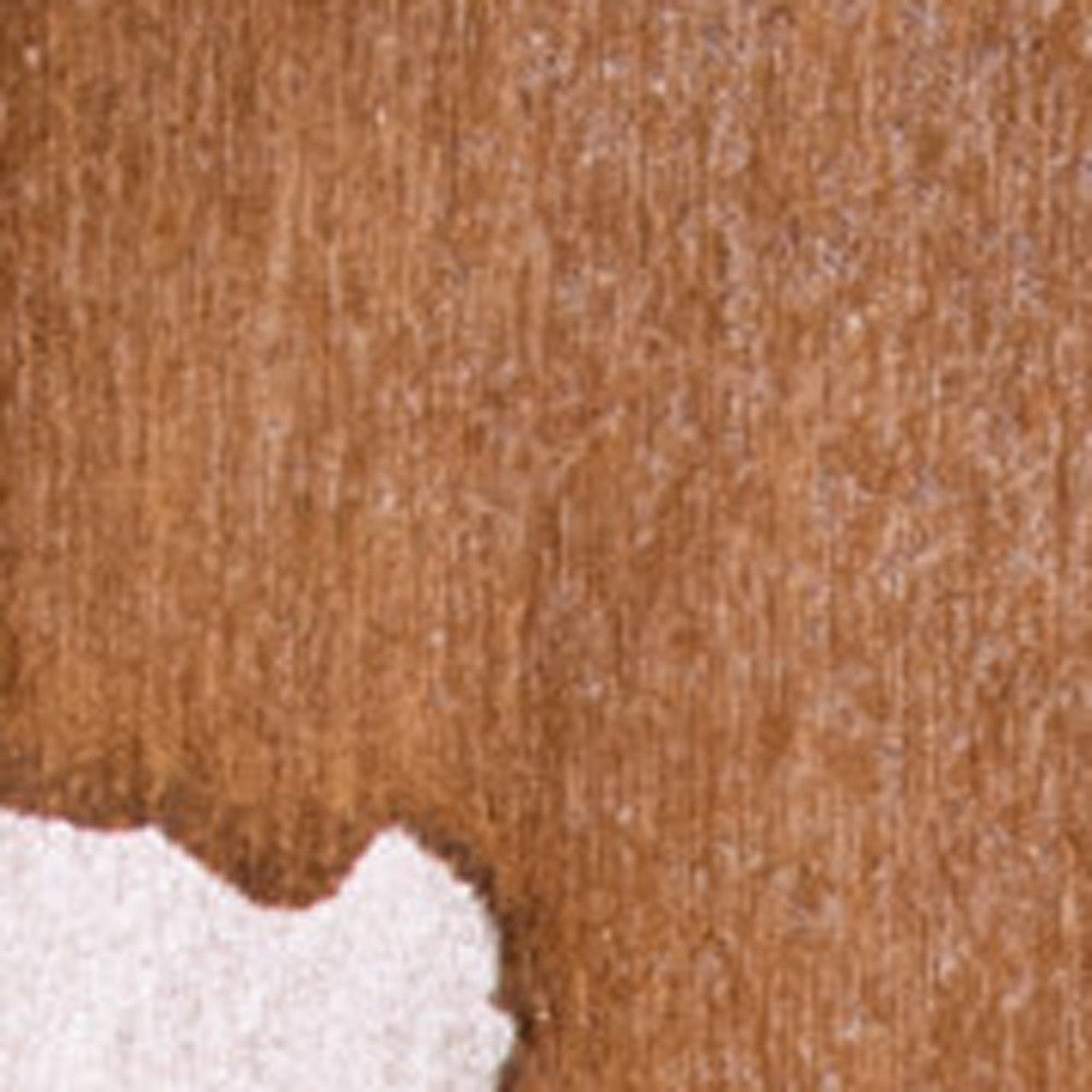 6 x 8 Yellow & Brown Non Skid Rug