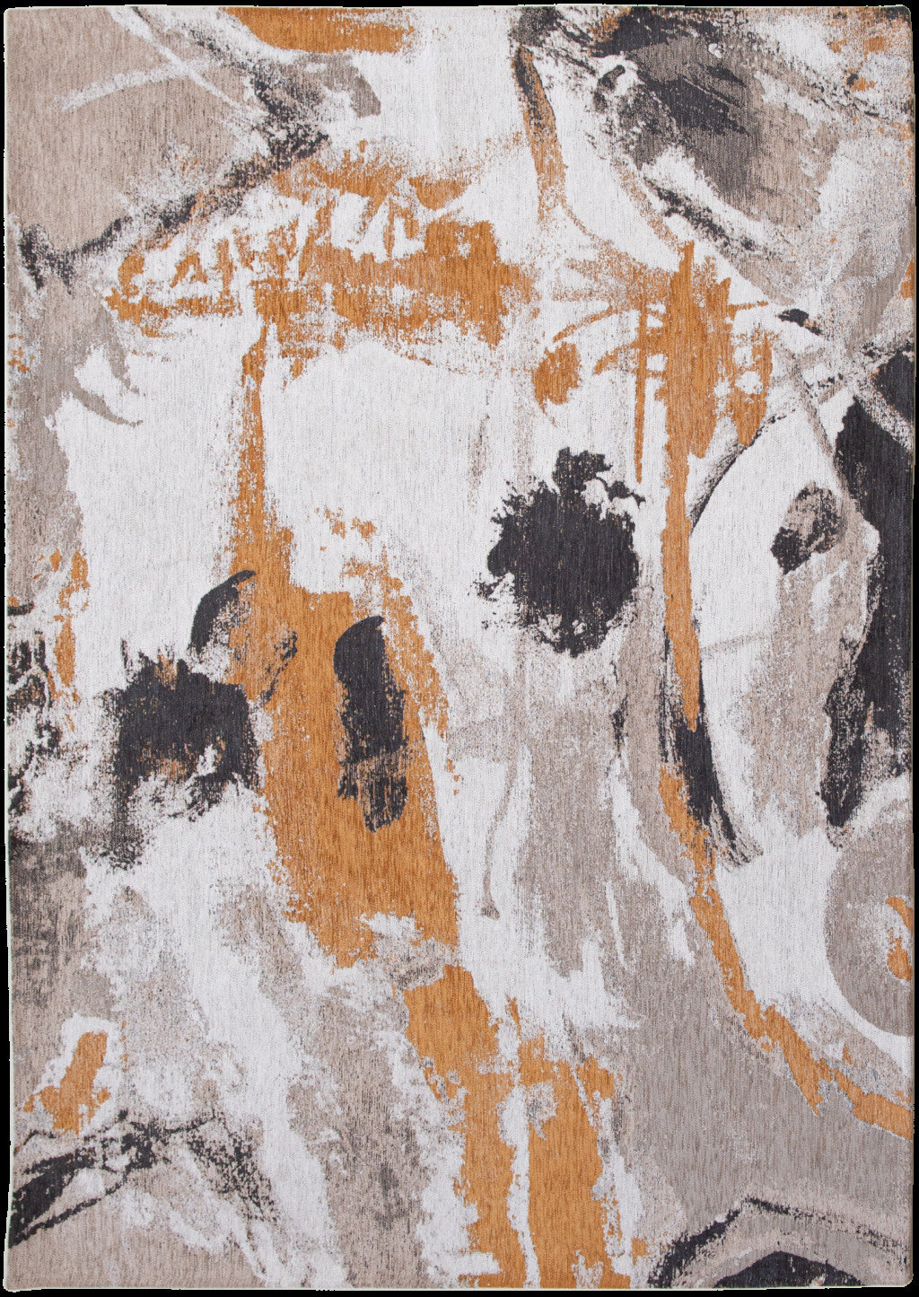 6 x 8 Gray & White Non Skid Rug