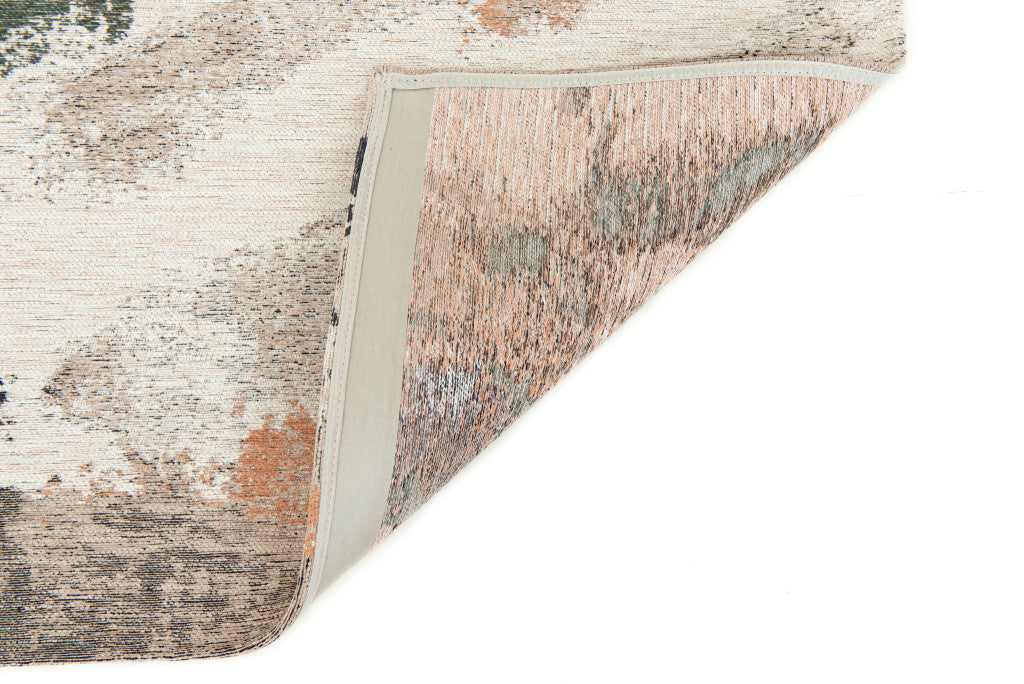 6 x 8 Gray & Orange Non Skid Rug
