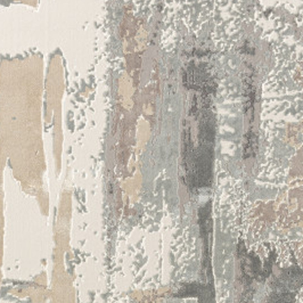 8 x 10 Gray & Beige Rug