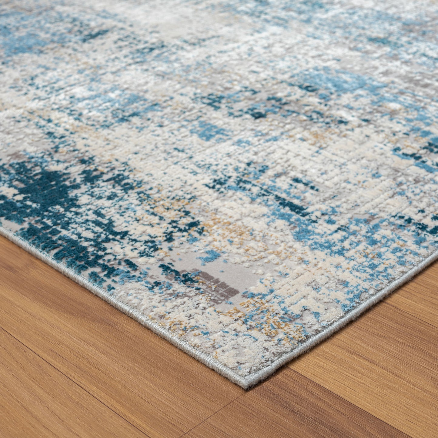 9 x 12 Blue & Ivory Rug