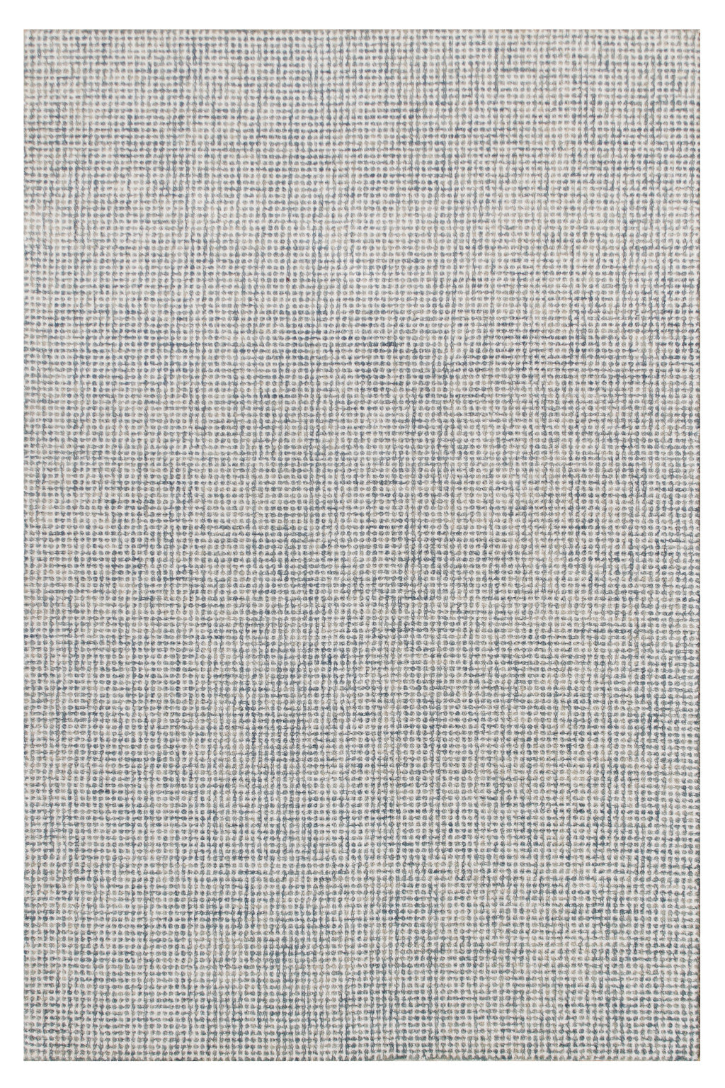 8 x 10 Blue & Ivory Wool Hand Tufted Rug