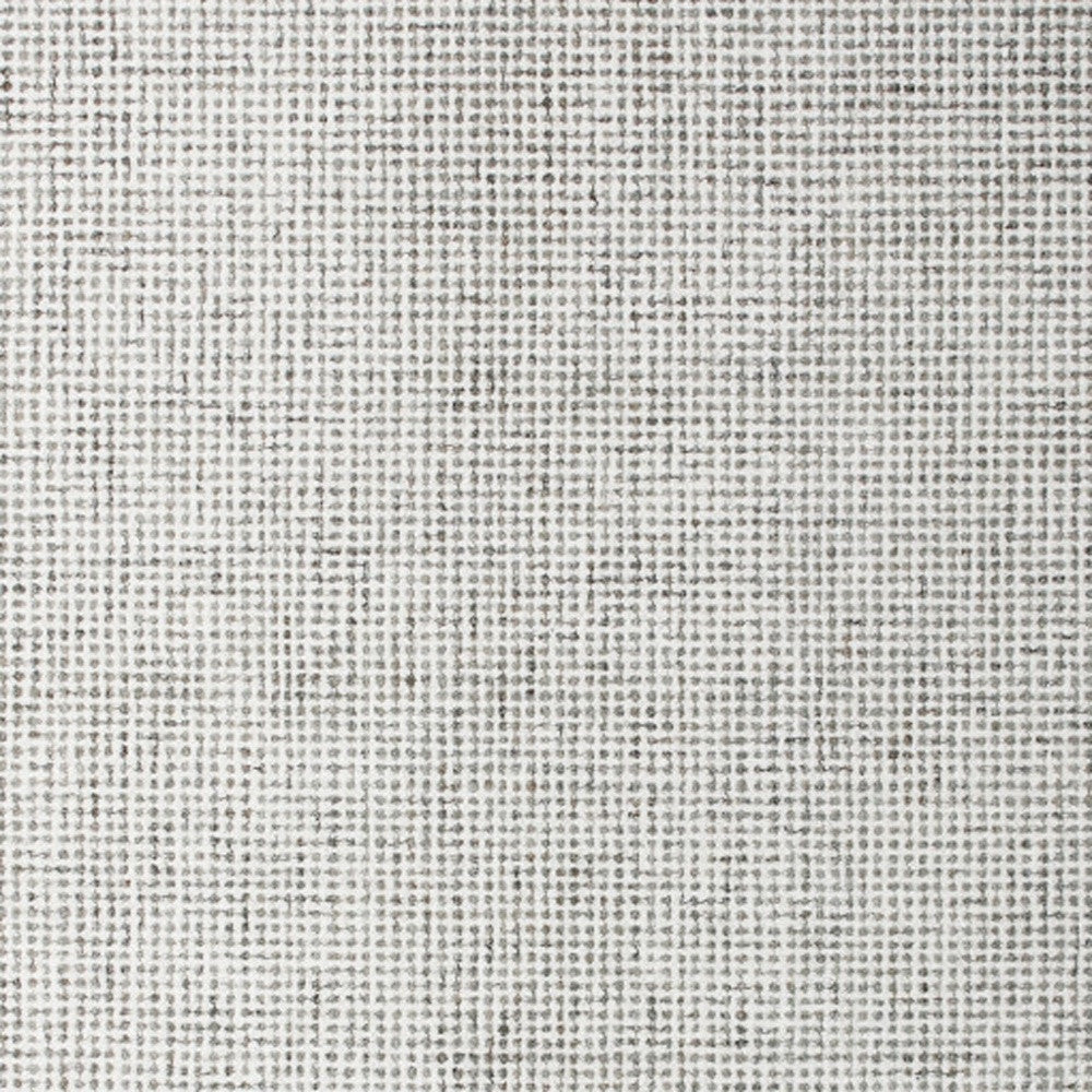 8 x 10 Gray & Ivory Wool Checkered Hand Tufted Rug
