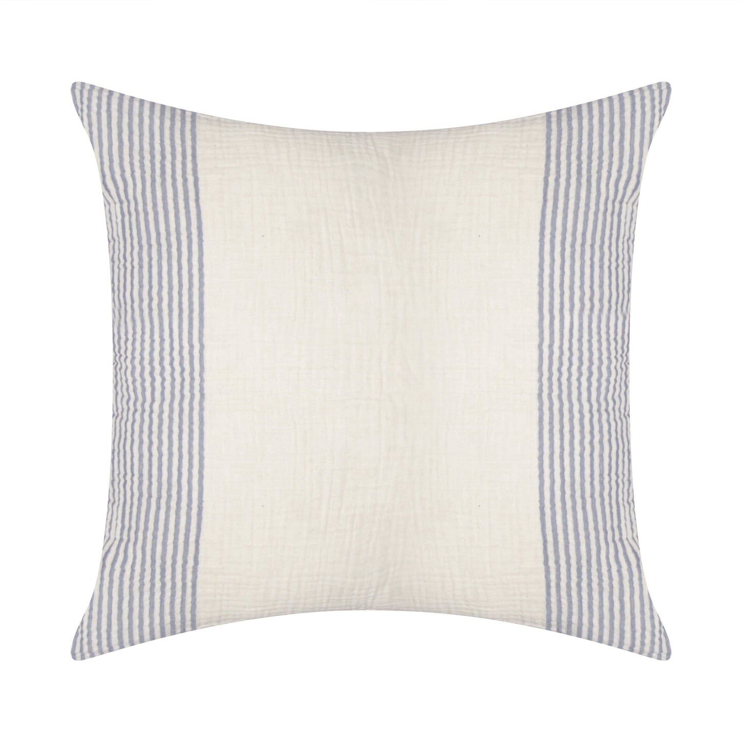 Blue Striped Cotton Pillow