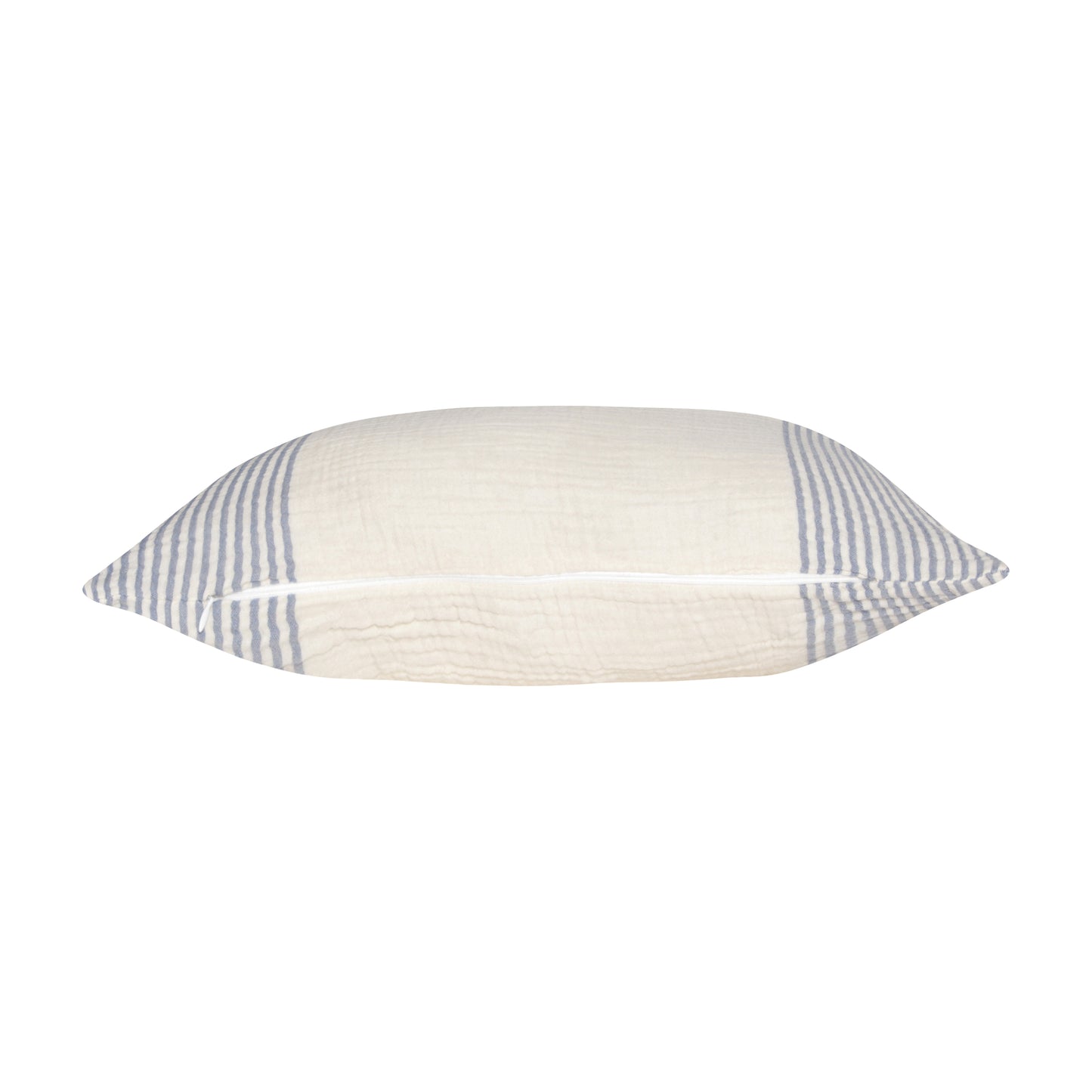 Blue Striped Cotton Pillow