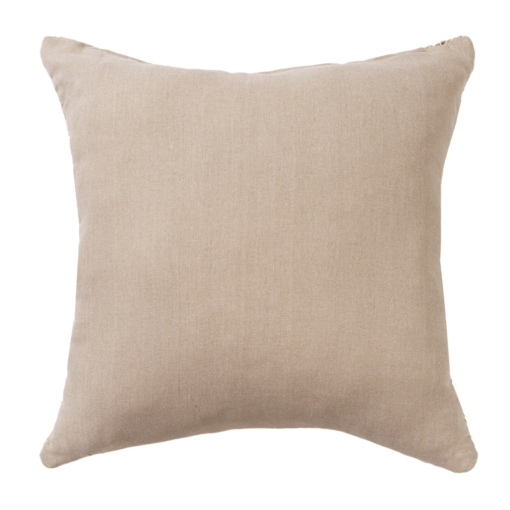 Brown Jute Pillow w/ Unavailable Edges