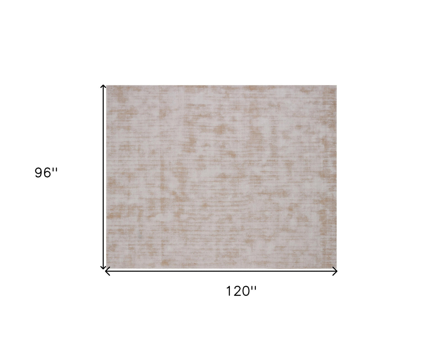 8 x 10 Champagne Hand Loomed Rug