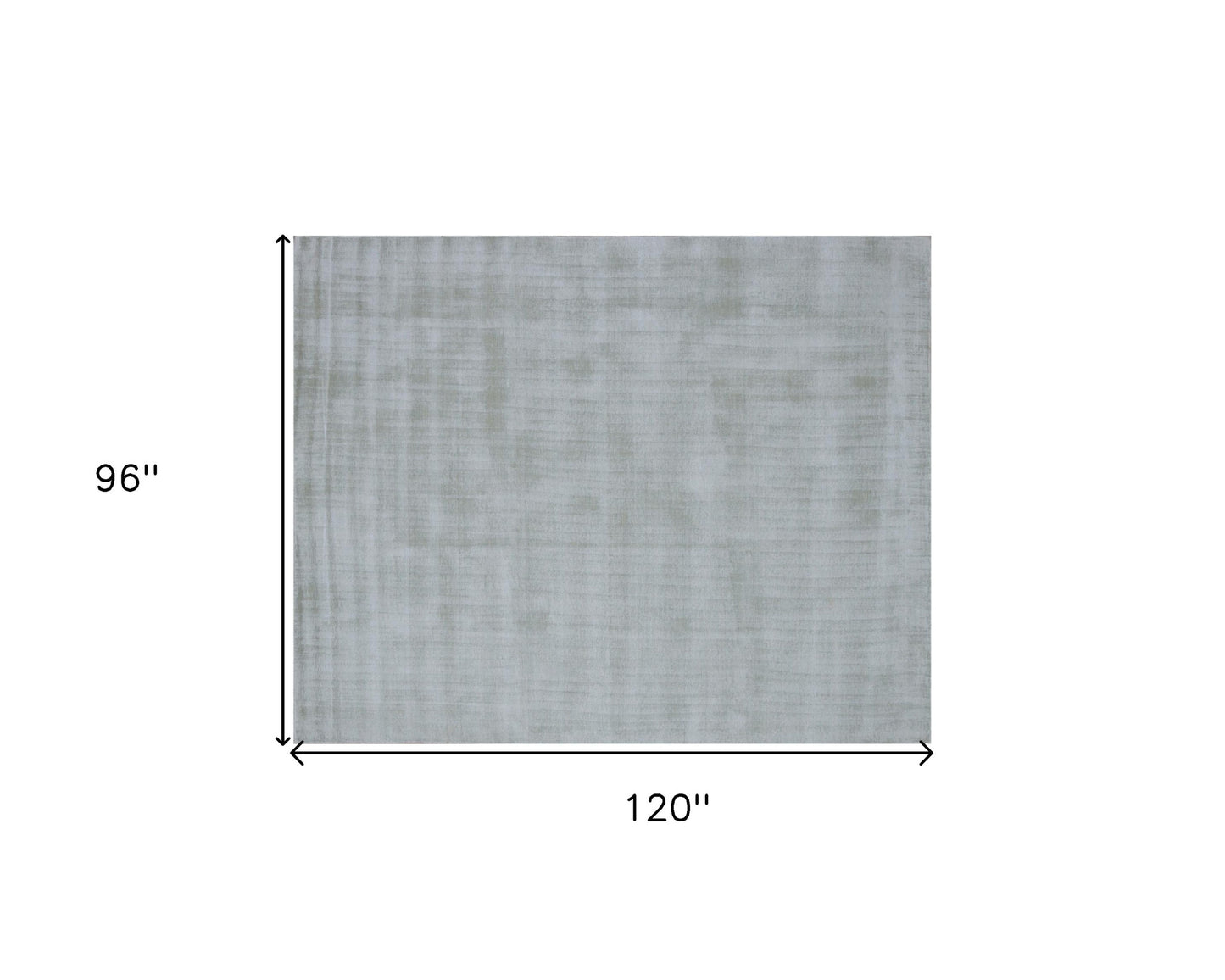 8 x 10 Green Hand Loomed Rug