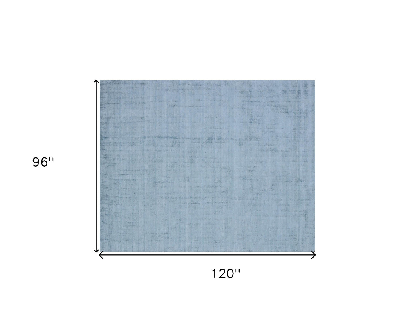 8 x 10 Denim Blue Hand Loomed Rug