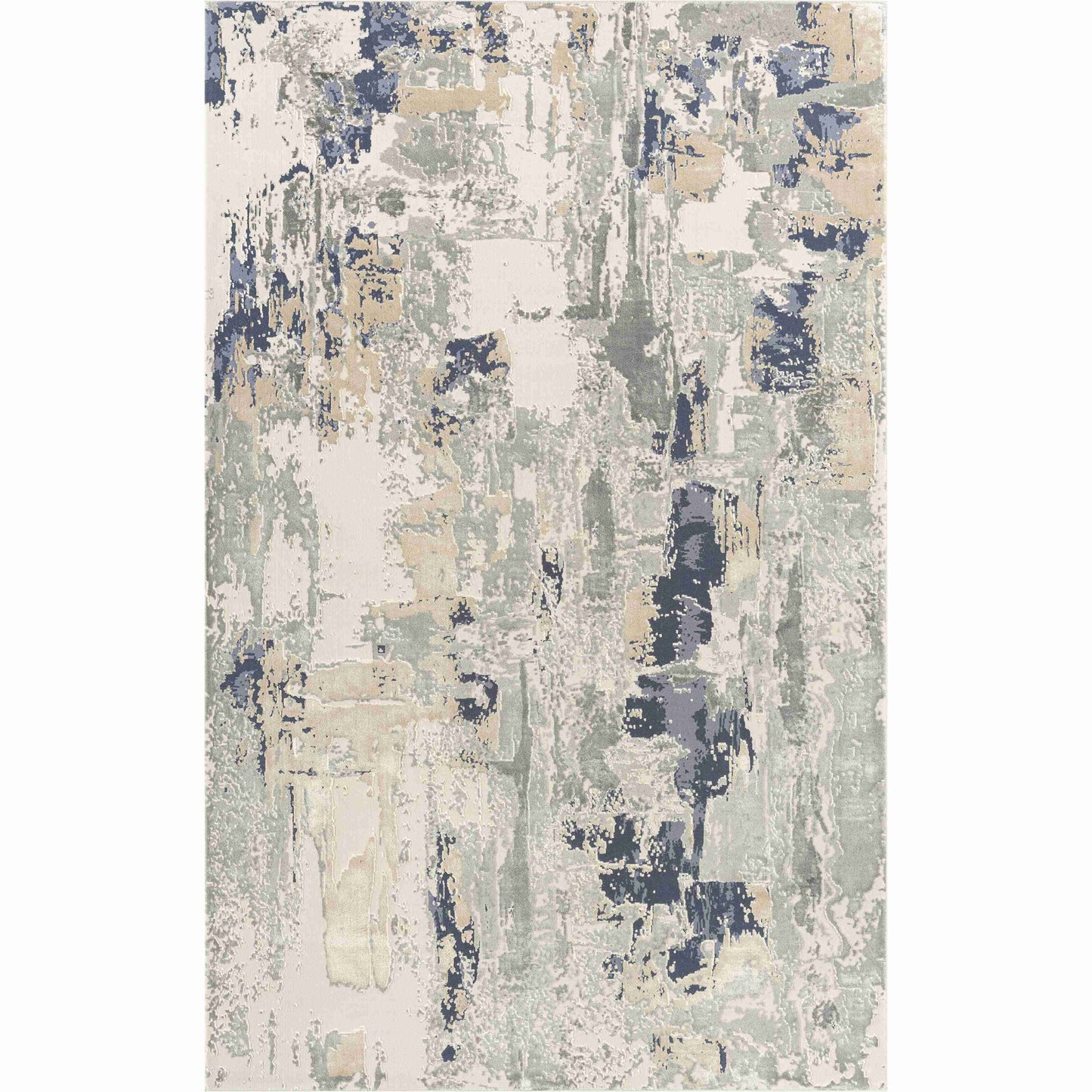 9 x 12 Blue & Gray Rug