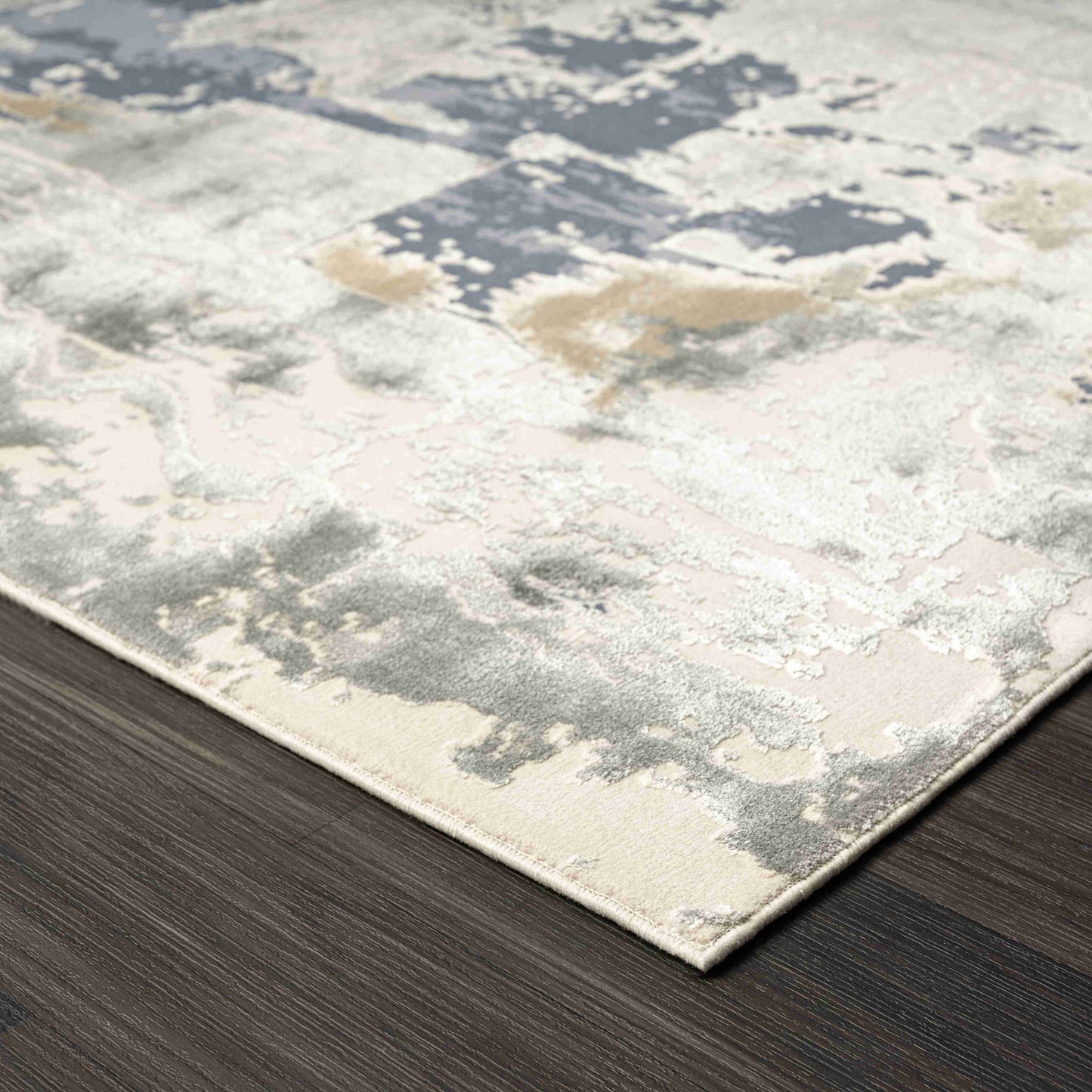 9 x 12 Blue & Gray Rug