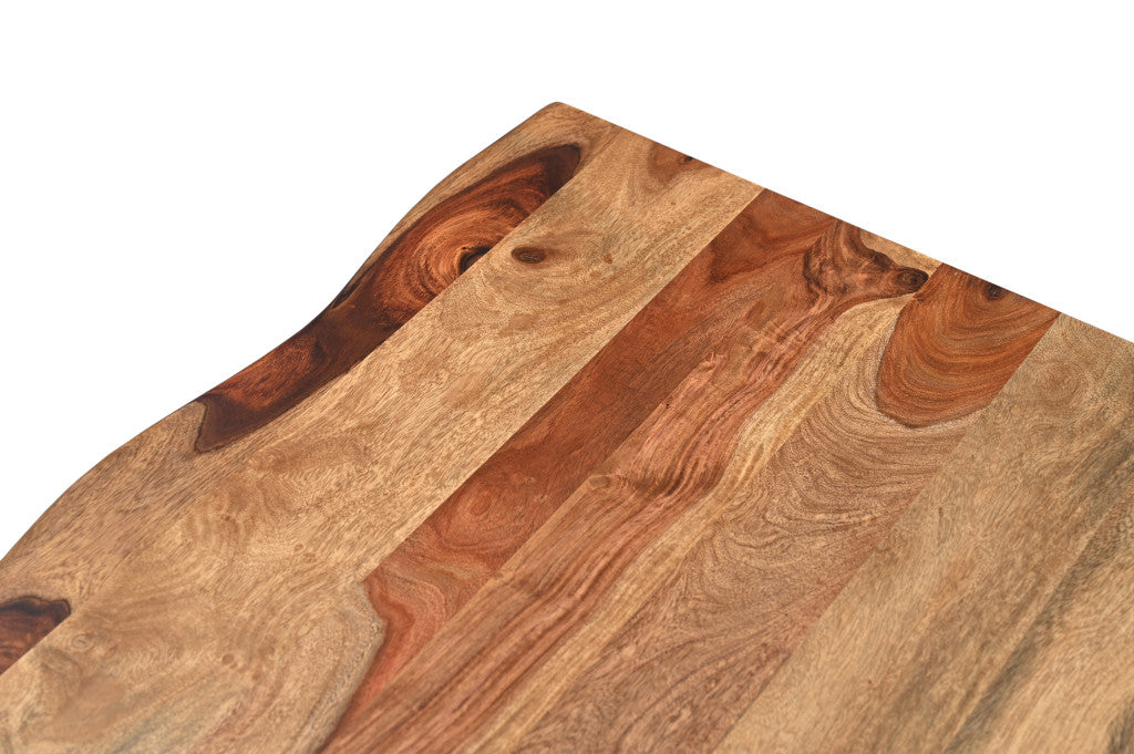 Brown Solid Wood Live Edge Coffee Table image 9