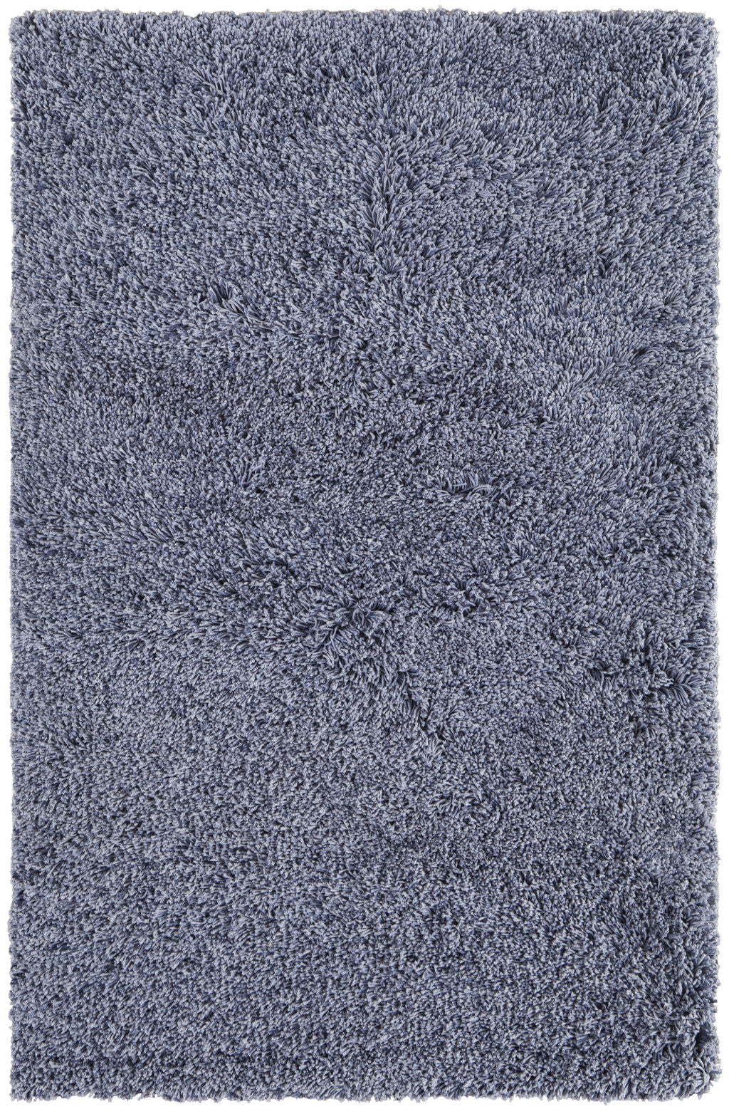8 x 10 Blue Shag Hand Tufted Rug