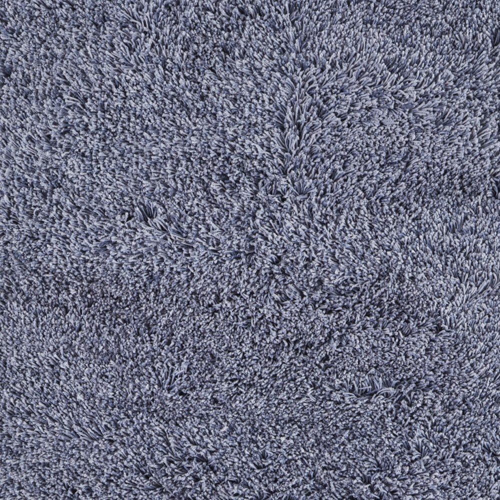 8 x 10 Blue Shag Hand Tufted Rug