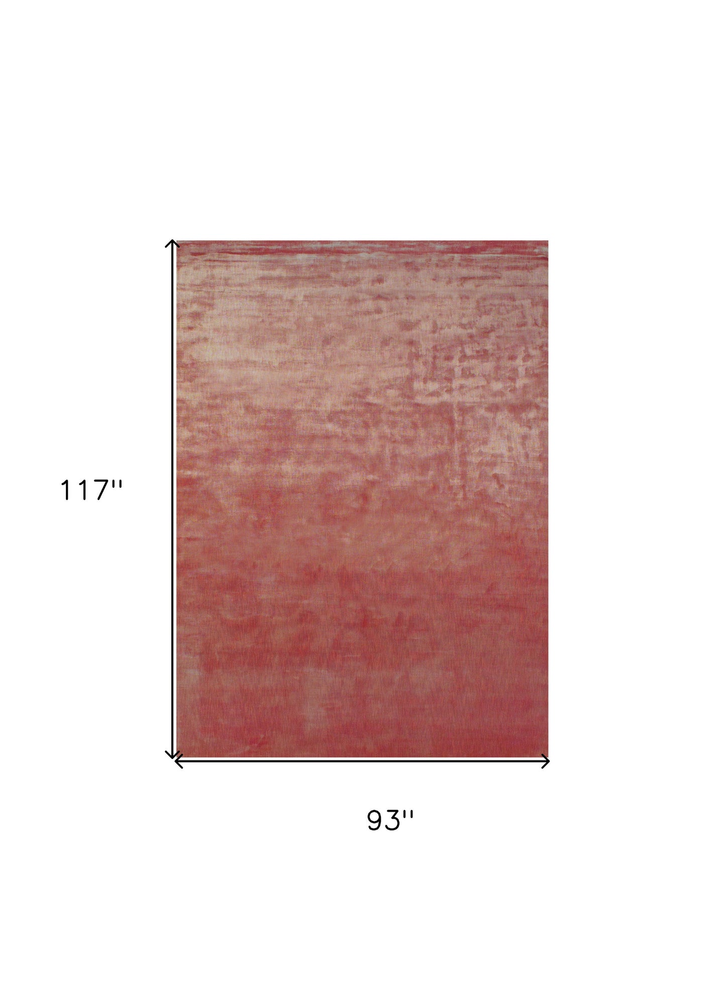 8 x 10 Red Chevron Hand Woven Rug