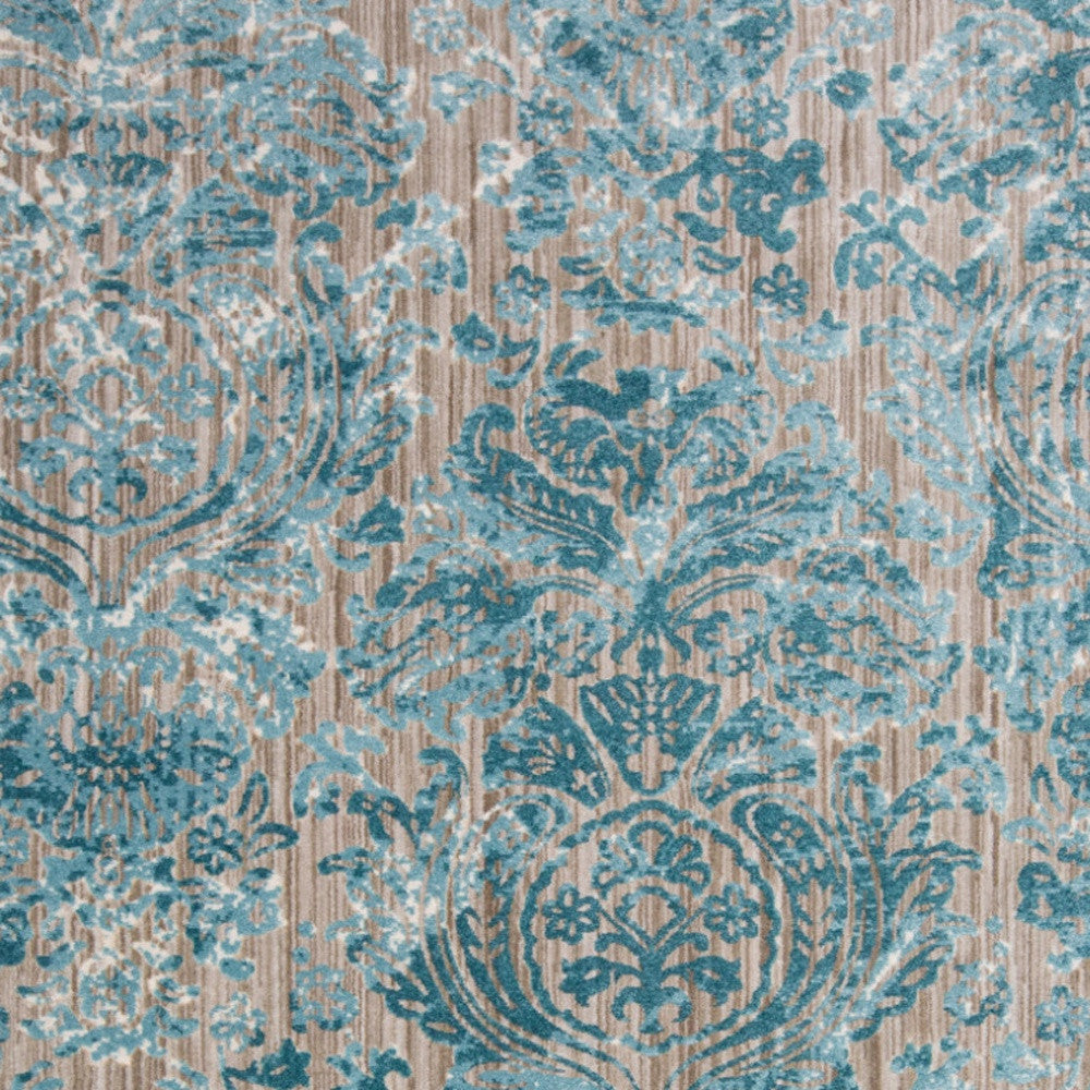 8 x 10 Blue & Yellow Power Loom Rug