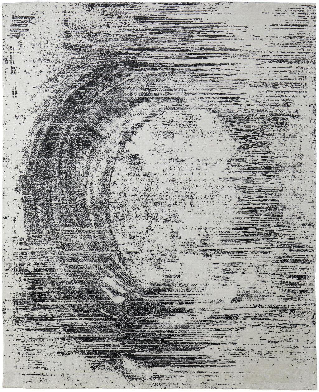 4 x 6 Black & Gray Hand Woven Rug