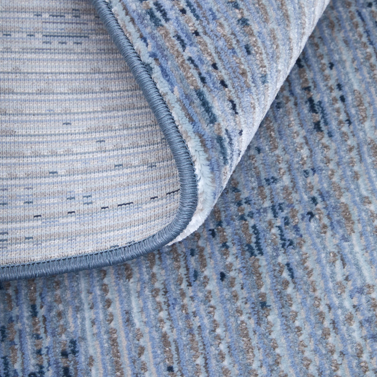 8 x 10 Blue & Ivory Power Loom Rug