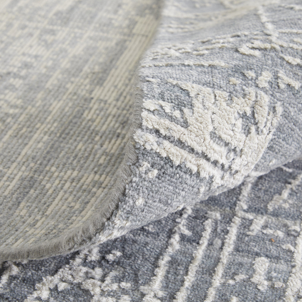 12 x 15 Gray & Silver Hand Woven Rug