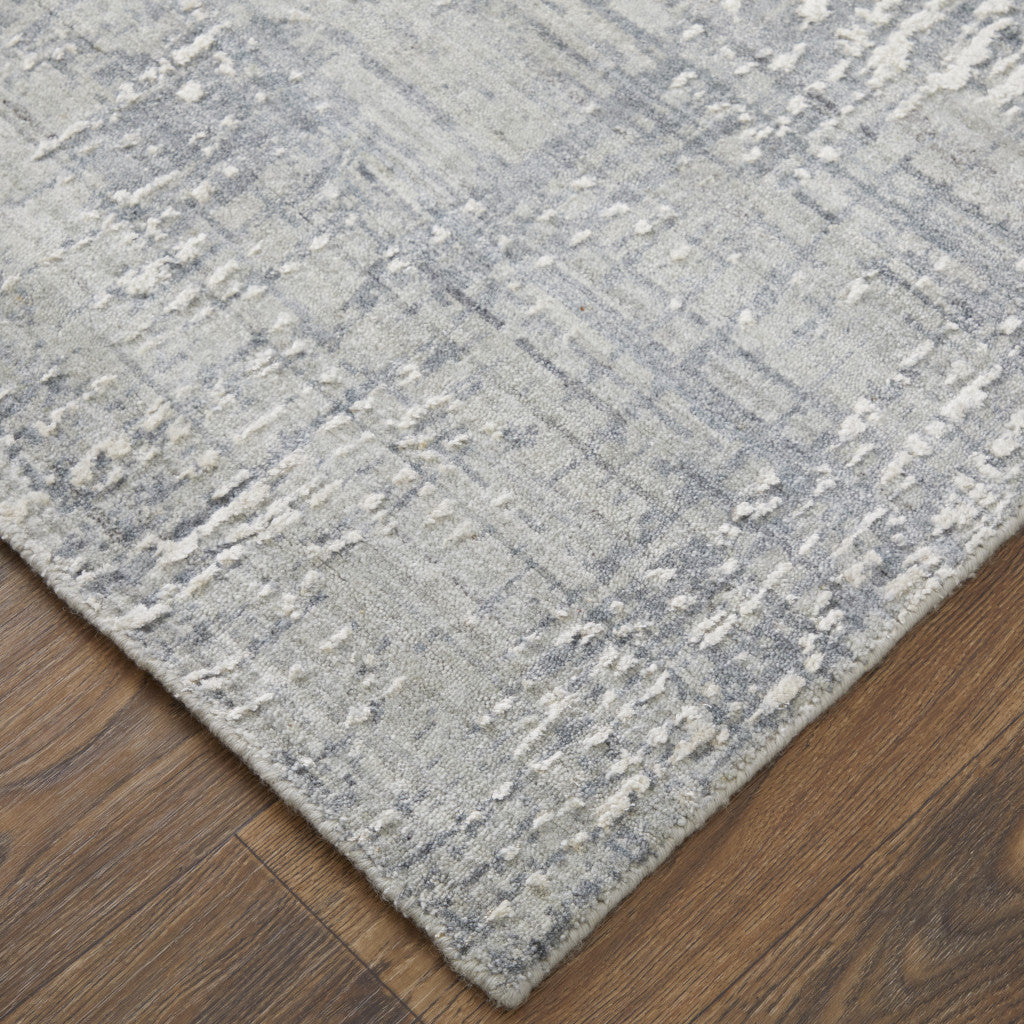 9 x 12 Gray & Silver Hand Woven Rug