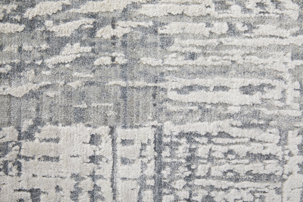 12 x 15 Gray & Silver Hand Woven Rug