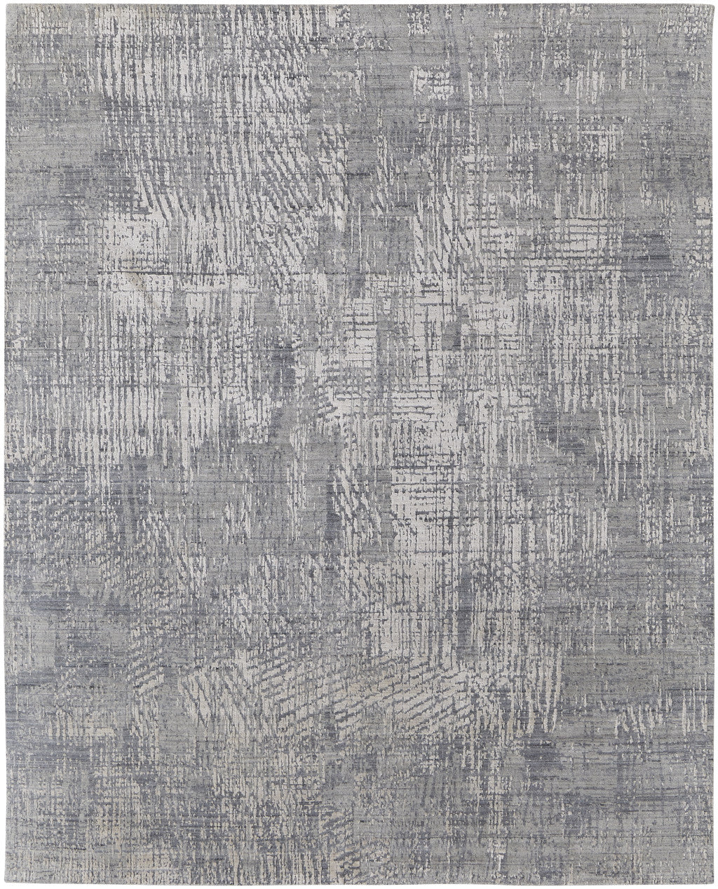 12 x 15 Gray & Silver Hand Woven Rug