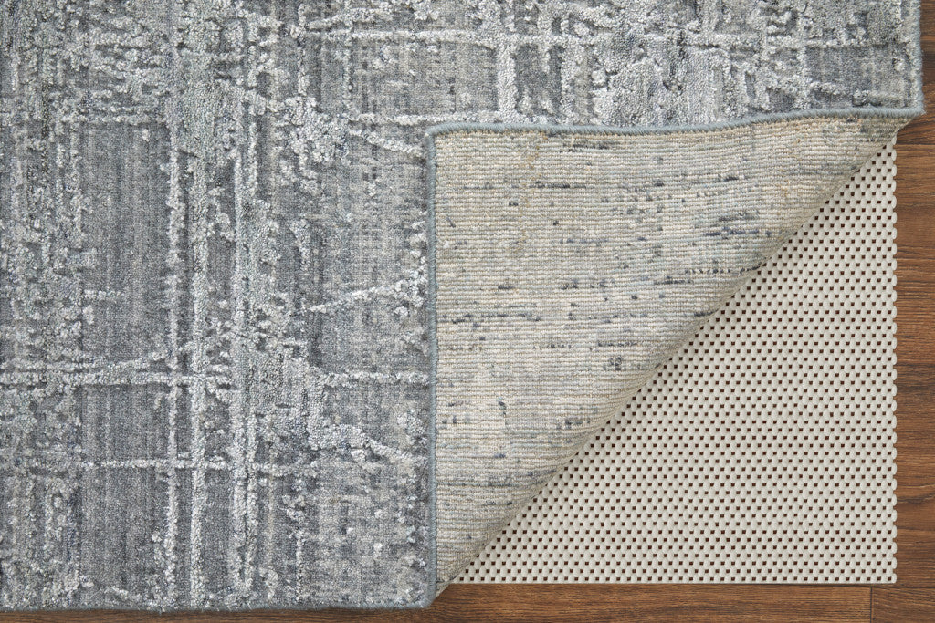 12 x 15 Gray & Silver Hand Woven Rug