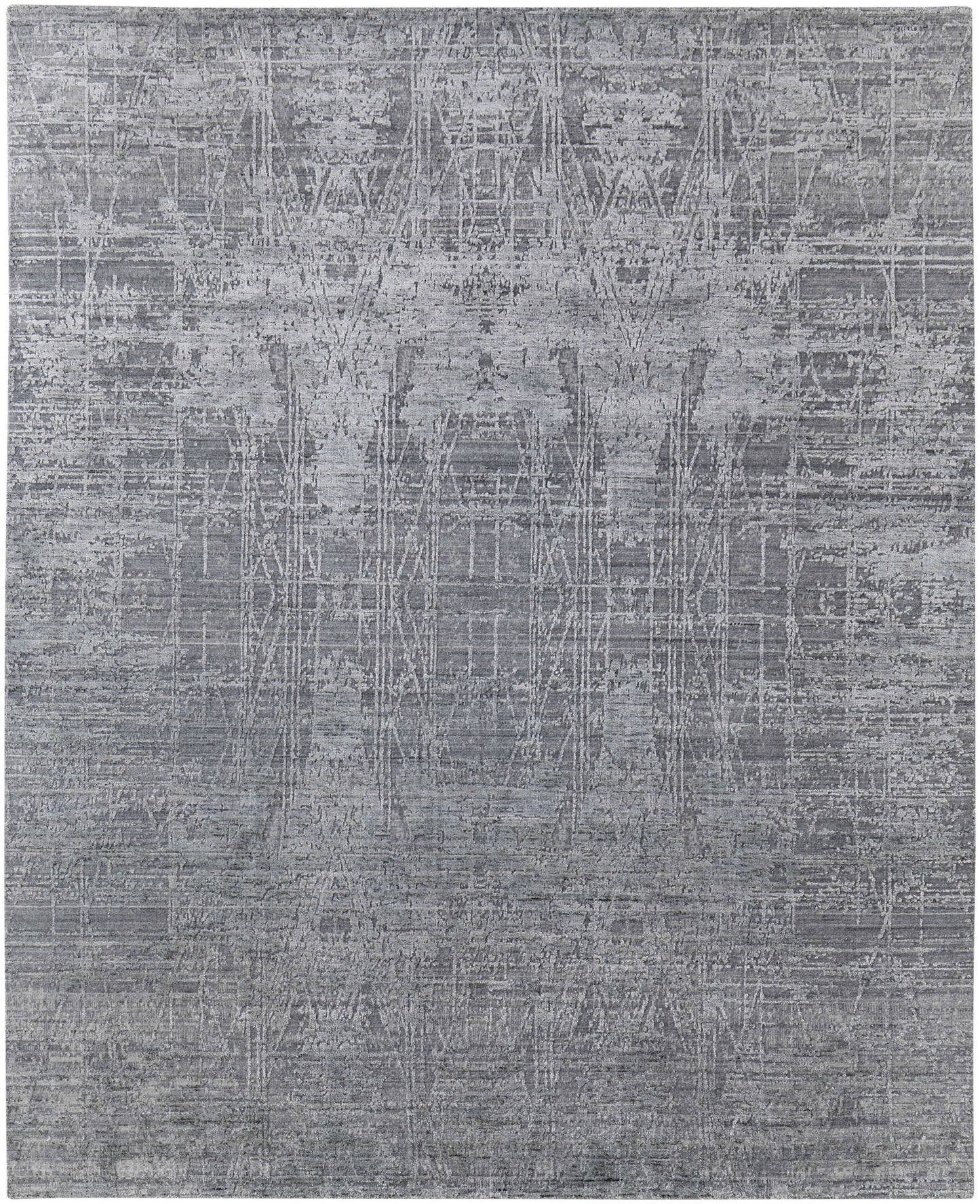 12 x 15 Gray & Silver Hand Woven Rug