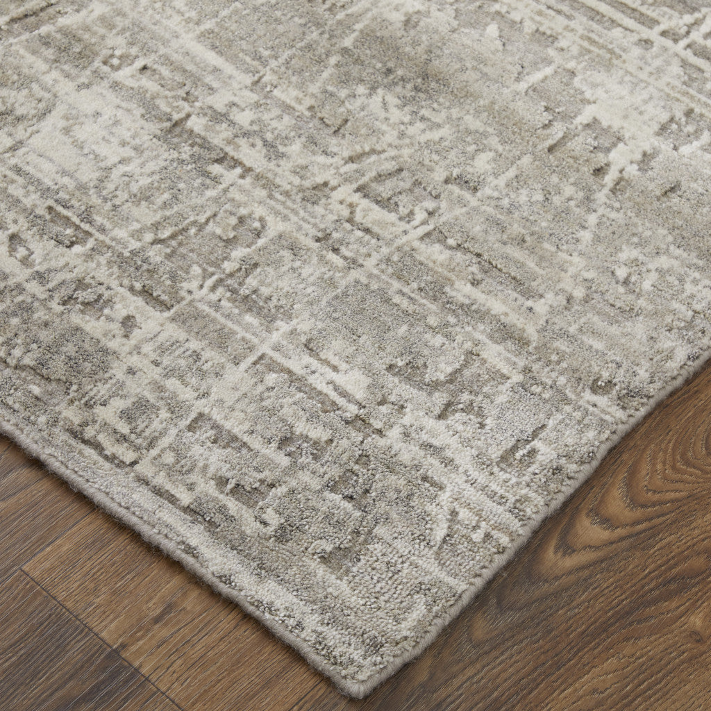 4 x 6 Gray & Silver Hand Woven Rug