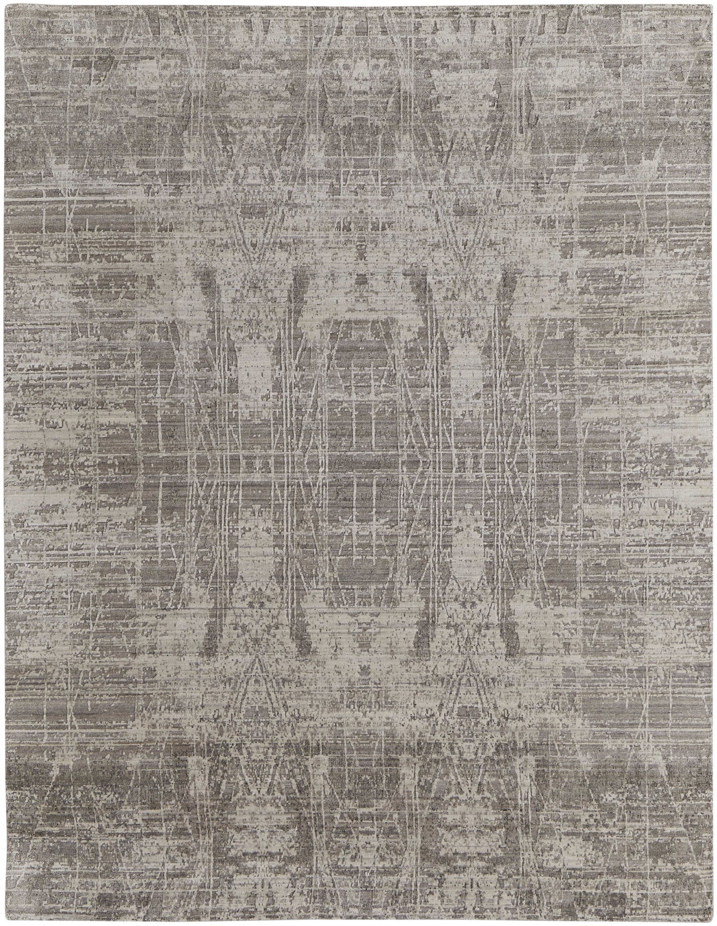 4 x 6 Gray & Silver Hand Woven Rug