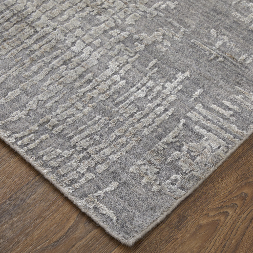 9 x 12 Gray & Silver Hand Woven Rug