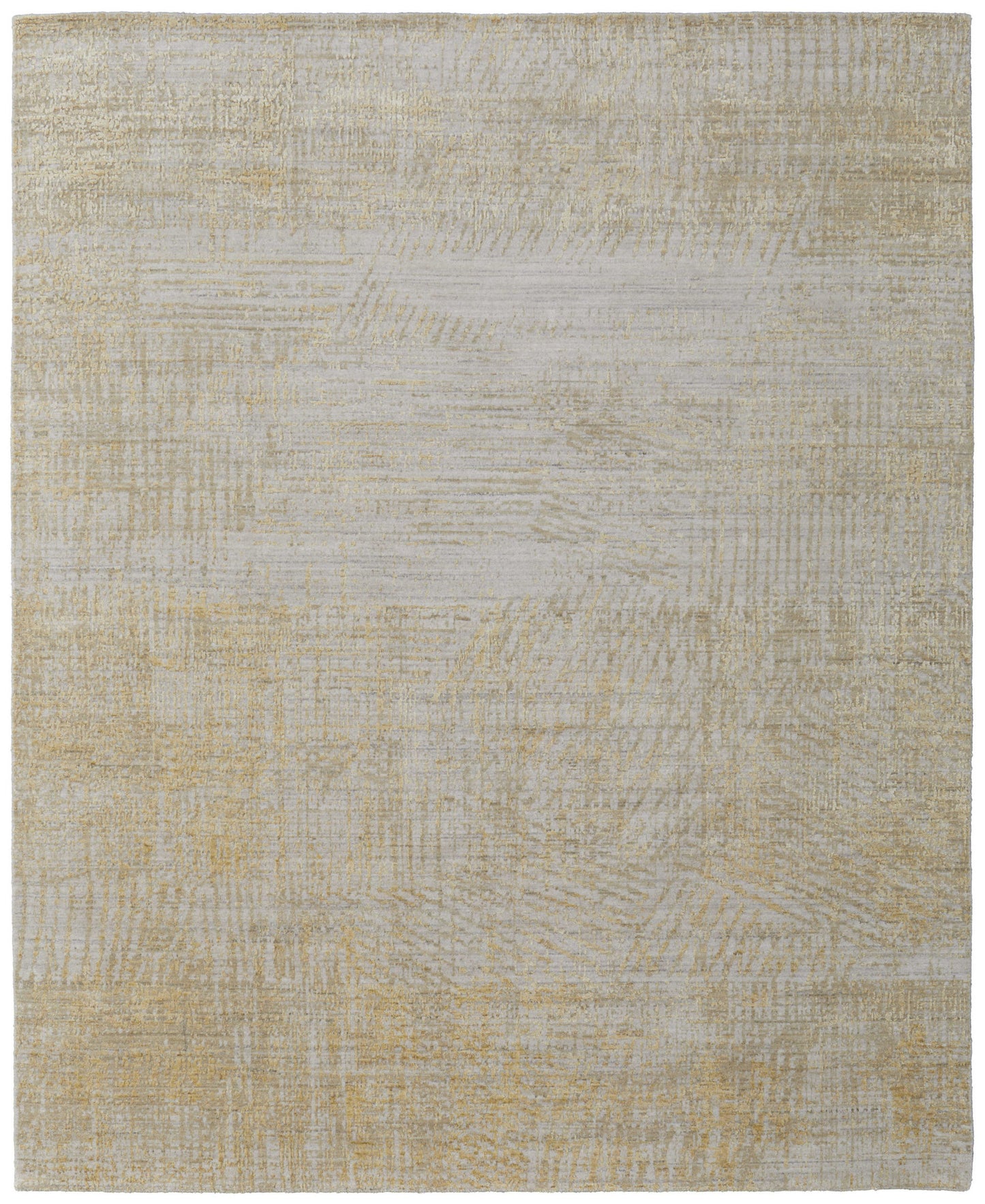 8 x 10 Yellow & Ivory Hand Woven Rug
