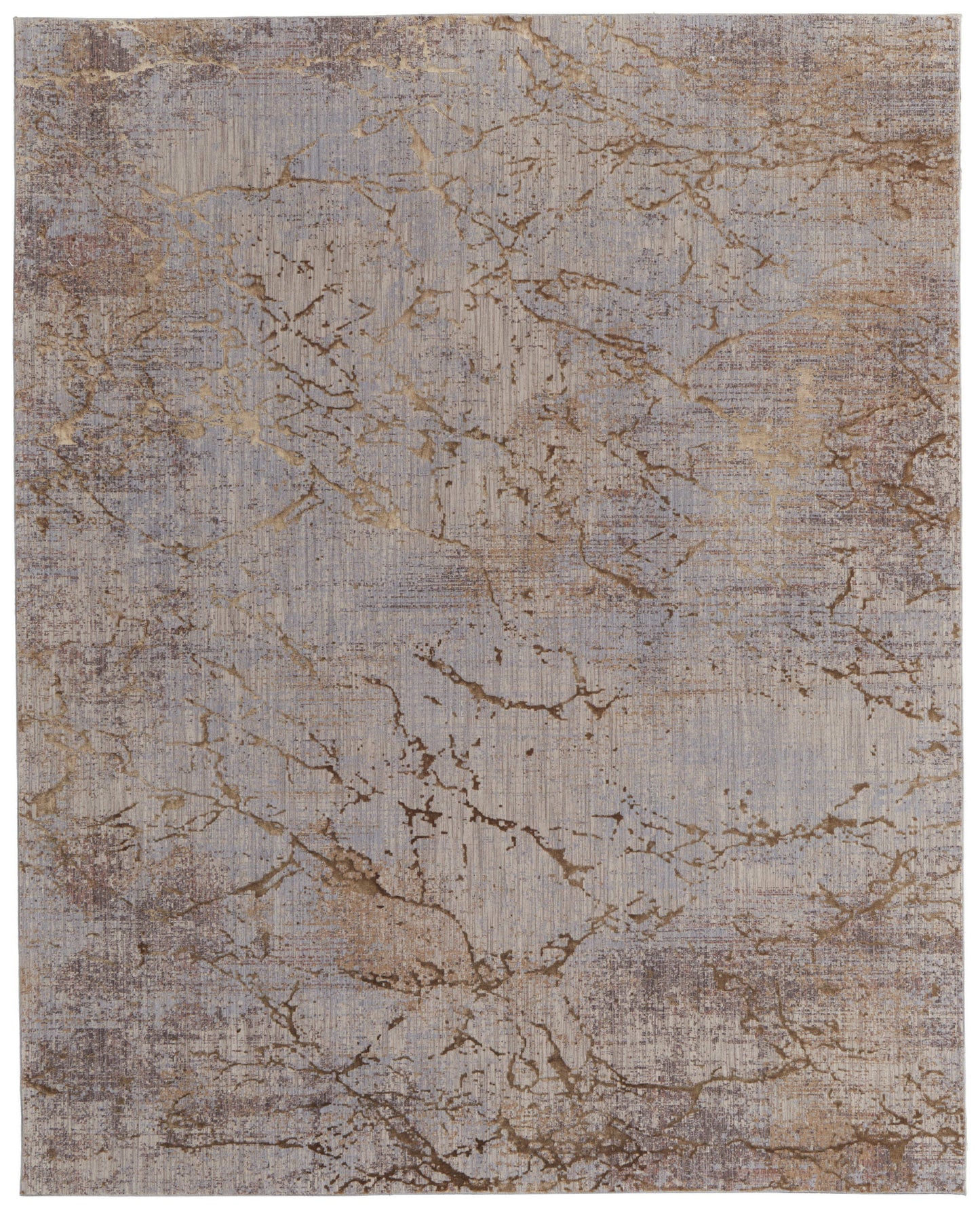 10 x 13 Brown Taupe & Tan Power Loom Rug