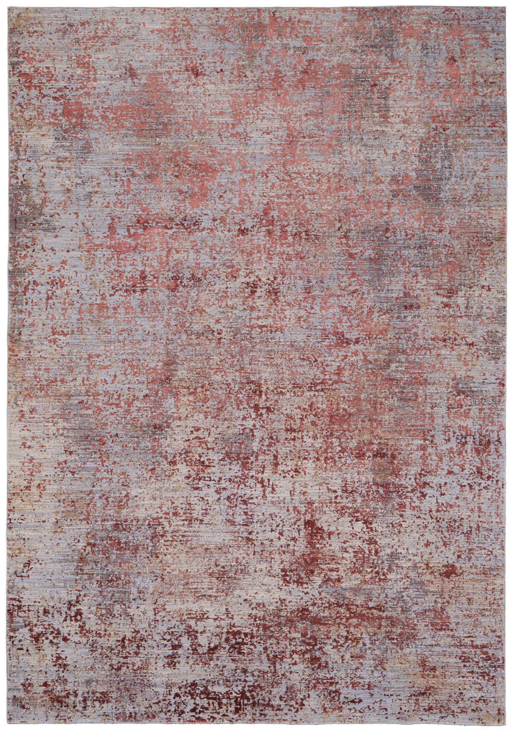 12 x 15 Red & Gray Power Loom Rug