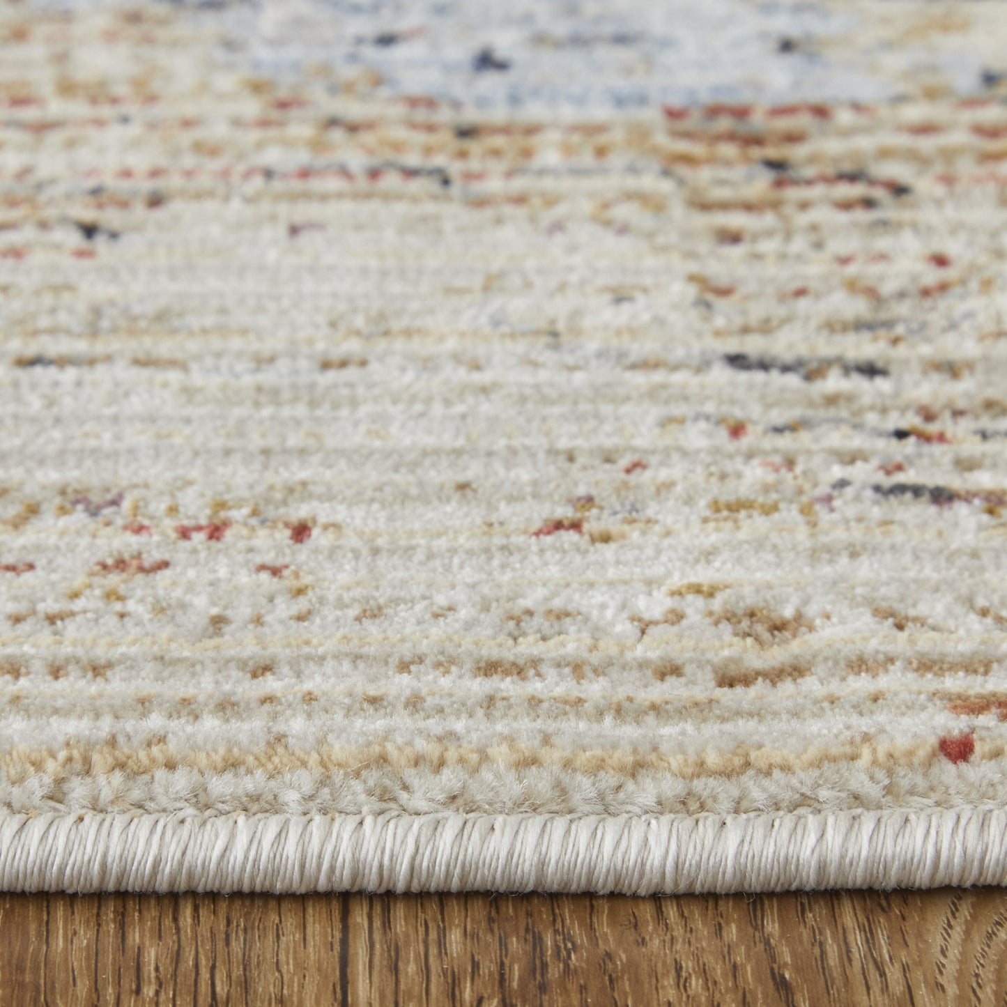 8 x 10 Blue Gray & Tan Power Loom Rug