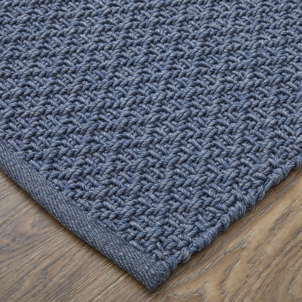 8 x 10 Blue Hand Woven Rug